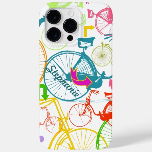 modern fietspatroon, helder kleurneonpatroon Case-Mate iPhone case (Achterkant)