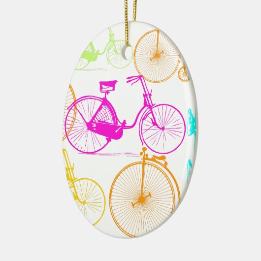 modern fietspatroon, helder kleurneonpatroon keramisch ornament (Links)