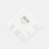 Modern Fifty and Fabulous Bold 50th Birthday Party Servet (Hoek)