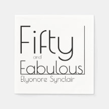 Modern Fifty and Fabulous Bold 50th Birthday Party