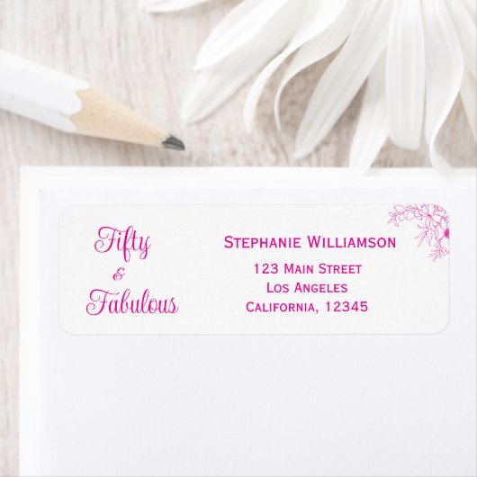 Modern Fifty and Fabulous Party Etiket (Insitu)