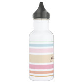 modern , fijn pastel - kleurenmonogram waterfles (Links)