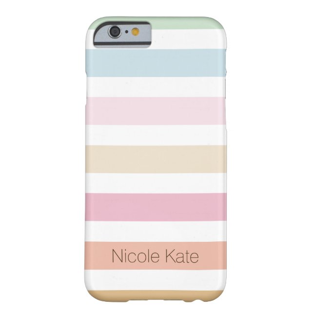 modern fijn pastelkleurmonogram Case-Mate iPhone case (Achterkant)