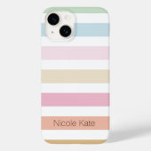 modern fijn pastelkleurmonogram Hoesje-Mate iPhone Case-Mate iPhone Case (Achterkant)