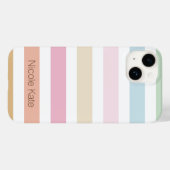modern fijn pastelkleurmonogram Hoesje-Mate iPhone Case-Mate iPhone Case (Achterkant (horizontaal))