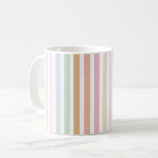 modern , fijn pastelkleurmonogram koffiemok (Voorkant links)