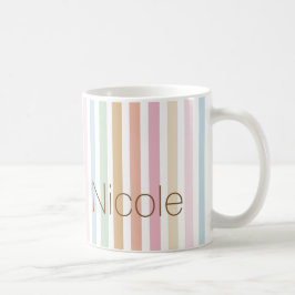 modern , fijn pastelkleurmonogram koffiemok