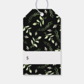 Modern Fine Art Vrouwelijke Bloemen Zwart Prijs La Cadeaulabel (Achterkant)