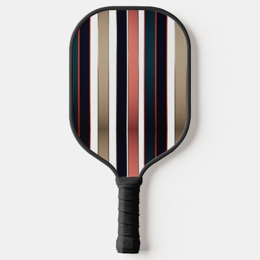 Modern Fire and Bold Diagonal Stripe Pickleball  Paddle (Achterkant)