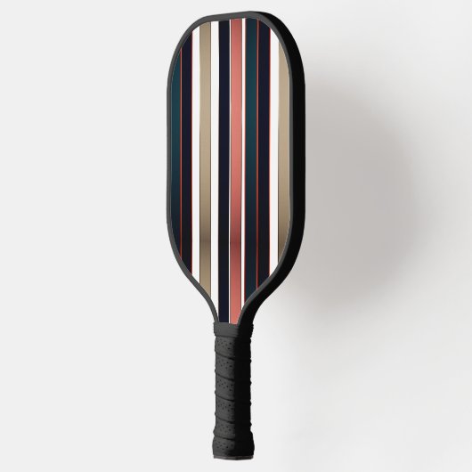 Modern Fire and Bold Diagonal Stripe Pickleball  Pickleball Paddle (Links)
