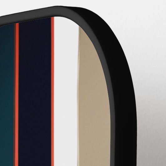 Modern Fire and Bold Diagonal Stripe Pickleball  Pickleball Paddle (Links Detail)