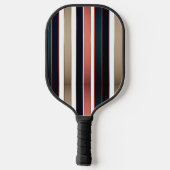 Modern Fire and Bold Diagonal Stripe Pickleball  Pickleball Paddle (Achterkant)