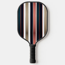 Modern Fire and Bold Diagonal Stripe Pickleball  Pickleball Paddle