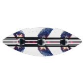 Modern Fire & Triple Stripe Bold Minimalist American Football (Paneel)