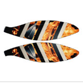 Modern Fire & Triple Stripe Bold Minimalist  Basketbal (Panelen)