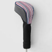 Modern Fire & Triple Stripe Bold Minimalistisch Go Golfheadcover (Schuin)