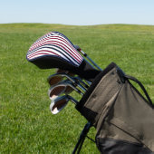Modern Fire & Triple Stripe Bold Minimalistisch Go Golfheadcover (Insitu)