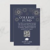 Modern Fireworks College Fund Afstuderen Informatiekaartje (Voorkant / Achterkant)