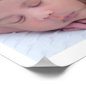 Modern First Birthday Photo Collage Keepsake Poster (Hoek)