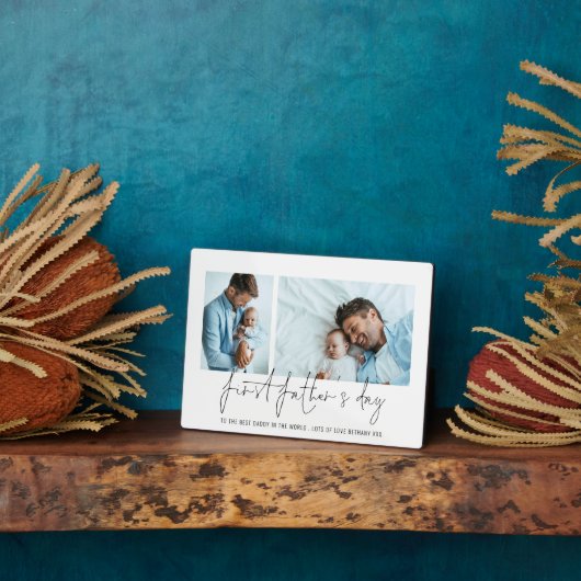 Modern First Fathers Day 2 Fotoscript Fotoplaat (Zijkant)