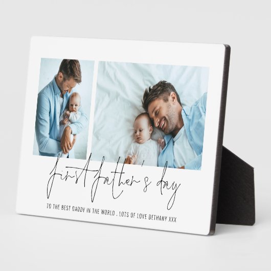 Modern First Fathers Day 2 Fotoscript Fotoplaat (Zijkant)