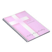 Modern First Holy Communion in Pink Guest Book Notitieboek (Rechterzijde)