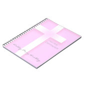 Modern First Holy Communion in Pink Guest Book Notitieboek (Linkerzijde)