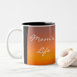 Modern First Mother’s Day Mug - Sunset Tweekleurige Koffiemok