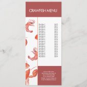 Modern Fish Seafood Crawfish Restaurant Menu (Voorkant)