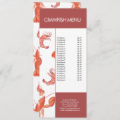 Modern Fish Seafood Crawfish Restaurant Menu (Voorkant / Achterkant)