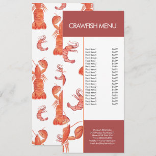 Modern Fish Seafood Crawfish Restaurantmenu Menu
