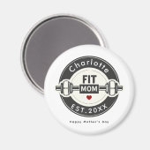 Modern Fit Mom Mothers Day Fridge Magnet (Voorkant / Achterkant)