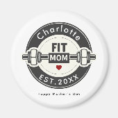 Modern Fit Mom Mothers Day Fridge Magnet (Voorkant)
