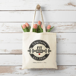 Modern Fit Mom Mothers Day Tote Bag