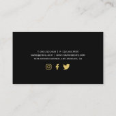 Modern Fitness Bodybuilding Visitekaartje (Achterkant)