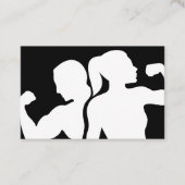 Modern Fitness Coach And Trainer Visitekaartje (Voorkant)