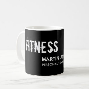 Modern Fitness Personal Trainer Naam Tag Koffiemok