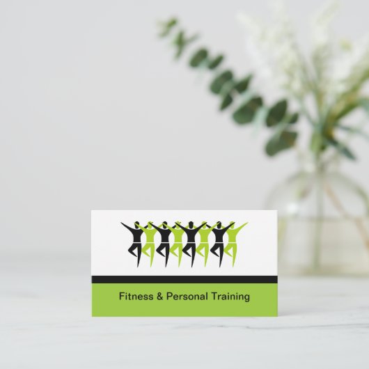 Modern Fitness & Personal Trainer New Visitekaartje (Staand voorkant)