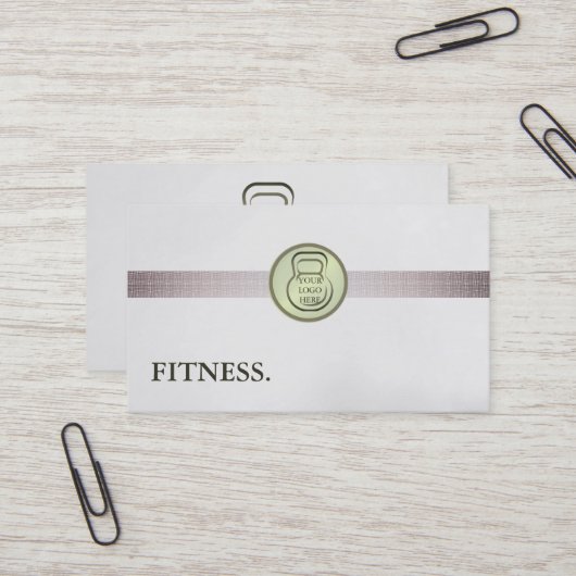 Modern Fitness Personal Trainer Visitekaartje (Voorkant / Achterkant in situ)