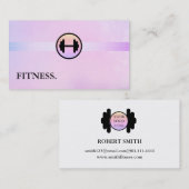 Modern Fitness Personal Trainer Visitekaartje (Voorkant / Achterkant)