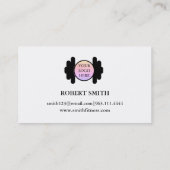 Modern Fitness Personal Trainer Visitekaartje (Achterkant)