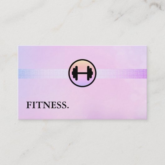 Modern Fitness Personal Trainer Visitekaartje (Voorkant)