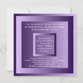 Modern Flair/Royal Plum Elegance Save The Date (Achterkant)