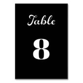 Modern Flair Script minimalistisch zwart bruiloft Kaart (Achterkant)