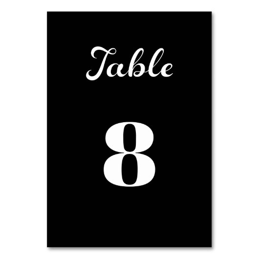 Modern Flair Script minimalistisch zwart bruiloft Kaart (Voorkant)