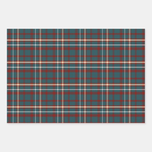 Modern Flannel Pset Winter Holiday kerstcadeau Inpakpapier Vel (Voorkant 3)