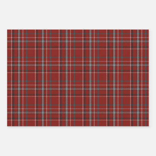 Modern Flannel Pset Winter Holiday kerstcadeau Inpakpapier Vel (Voorkant)