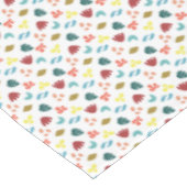 Modern Flat Design Groen Rood Sinaasappel design3b Tafelkleed (Gekanteld)