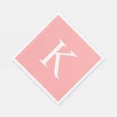 Modern Flat Graphic Daisy Pink Servet (Hoek)