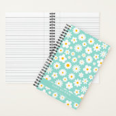 Modern Flat Graphic Daisy Robin's Egg Blue Notitieboek (Binnen)